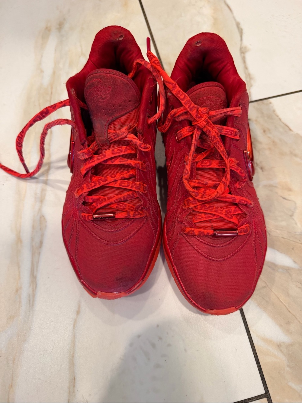 Kids Red Athletic Sneakers - Youth Sport Shoes